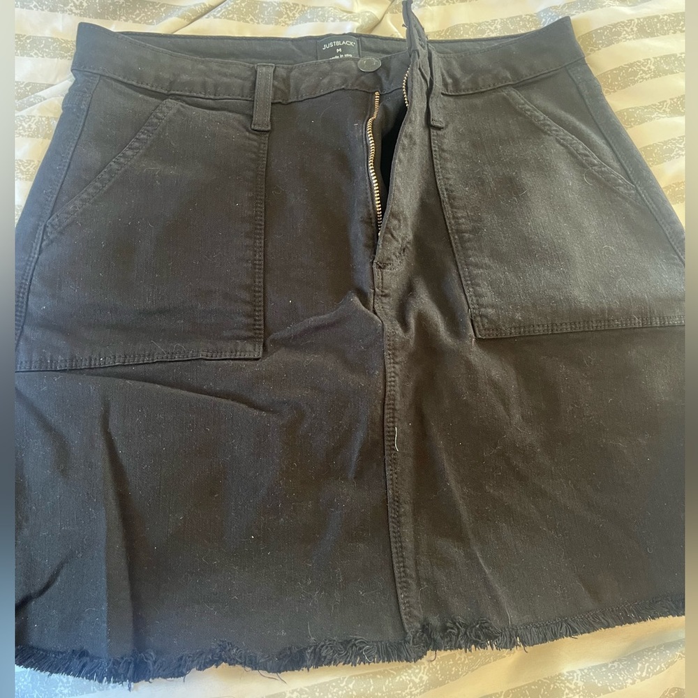 Denim mini skirt